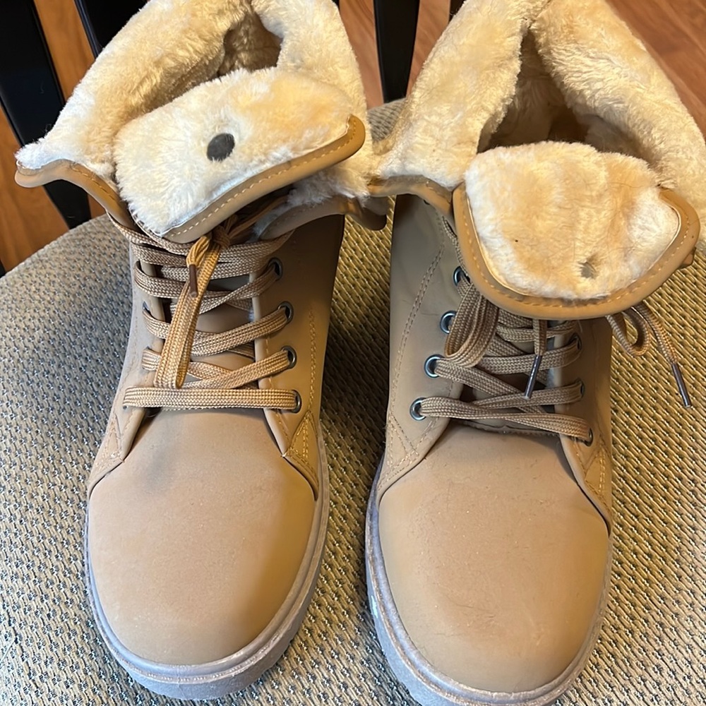 Tan boots